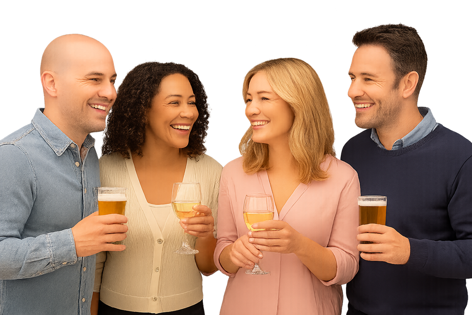 People enjoying a drink