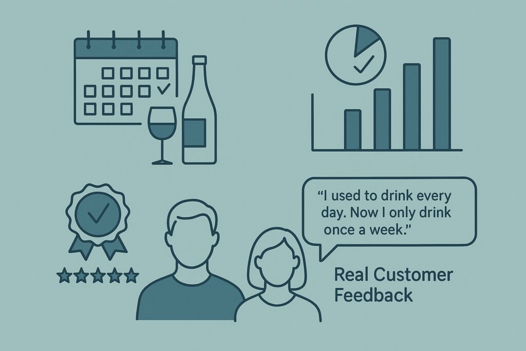 Results from Some Drink Less Method Participants 1 Customer Feedback