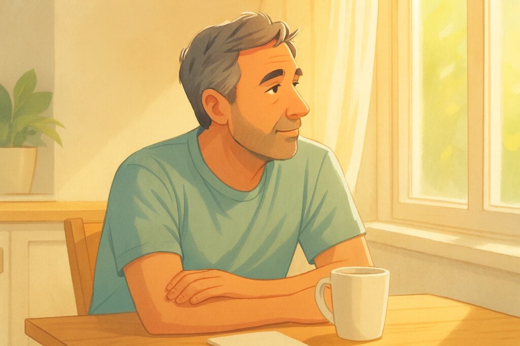 50 something male cartoon