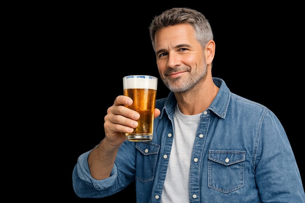 Man and beer