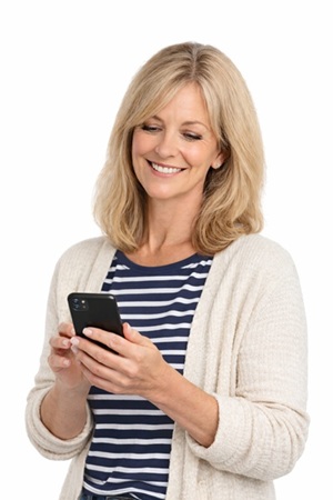 Drink Less Lady With phone