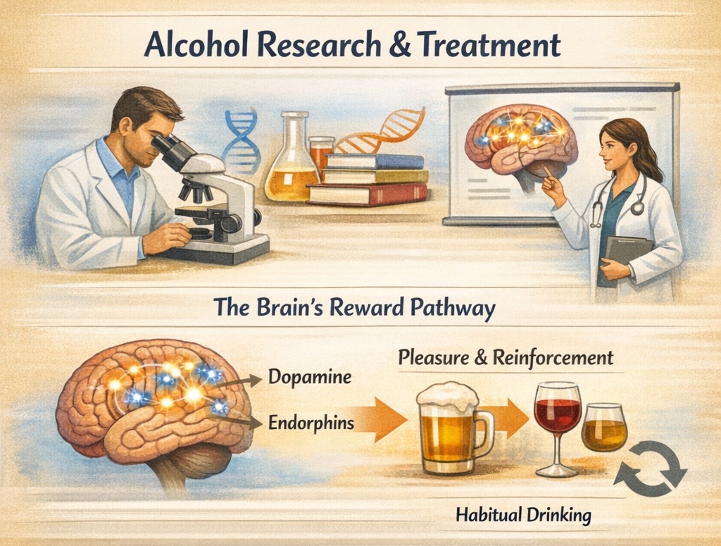 Alcohol and brain Graphic