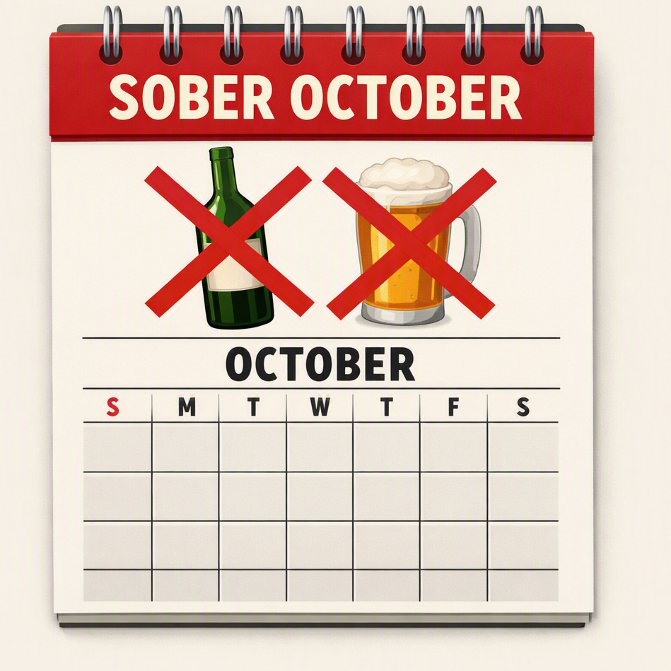Sober October Graphic